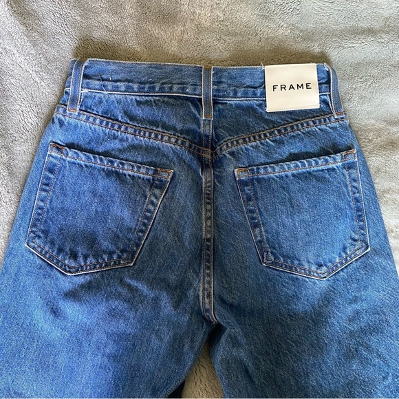 Frame Le Jane Atelier Twisted Seam High-Rise Straight-Leg Jeans size 24 - Picture 8 of 10